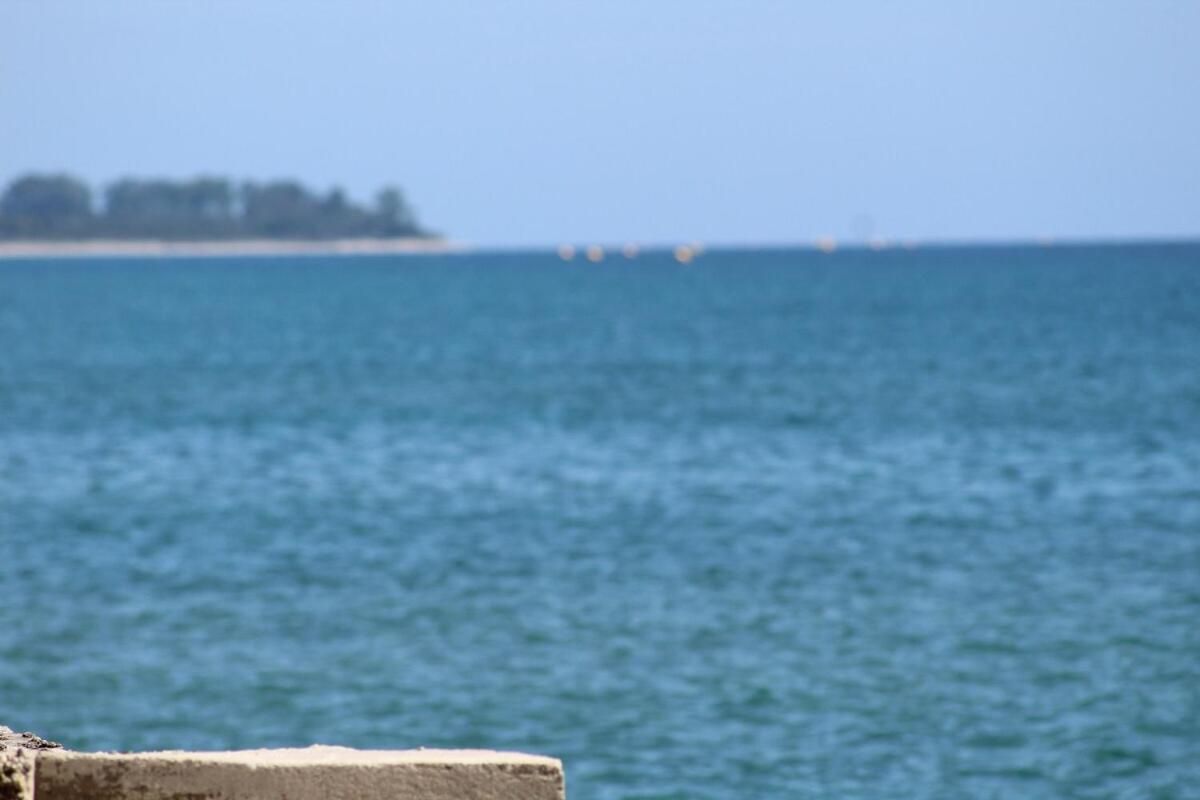 Bord de mer, pieds dans l'eau, vue panoramique Villa San-Nicolao Exteriör bild